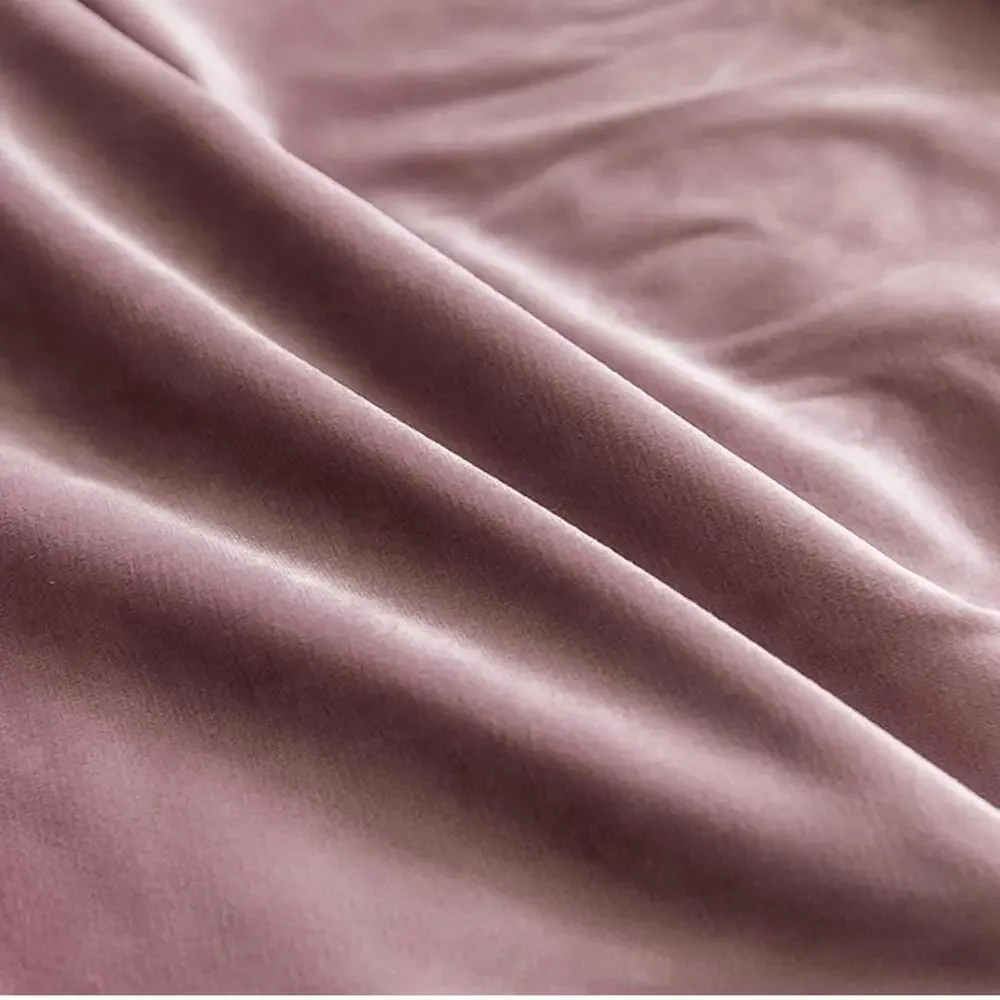 🆕 Dusty Pink VELVET Accent Pillow Covers Luxury High End Hotel Vibes 26” x 26”